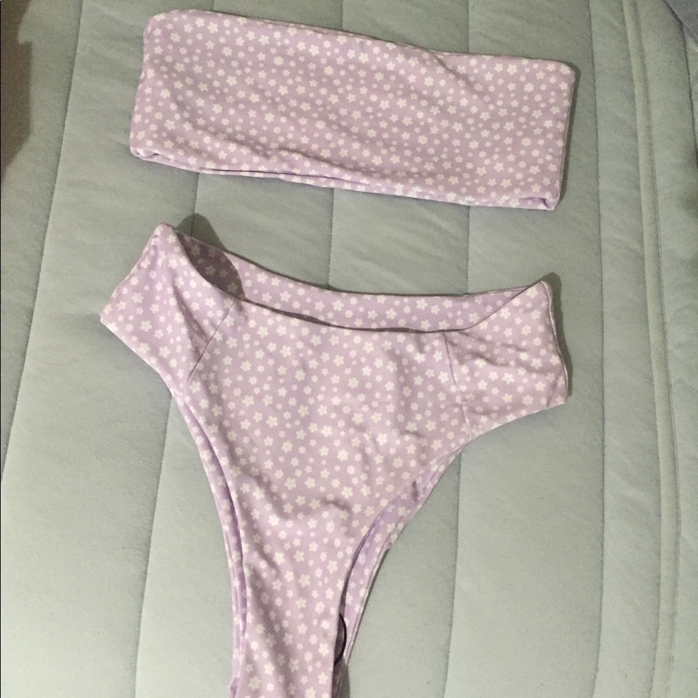 BRAND NEW LAVENDER FLORAL BIKINI